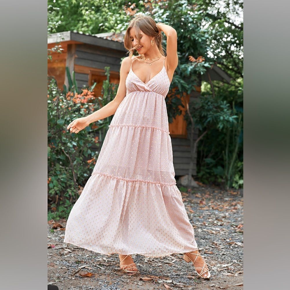 NWT CUPSHE maxi dress pink M​